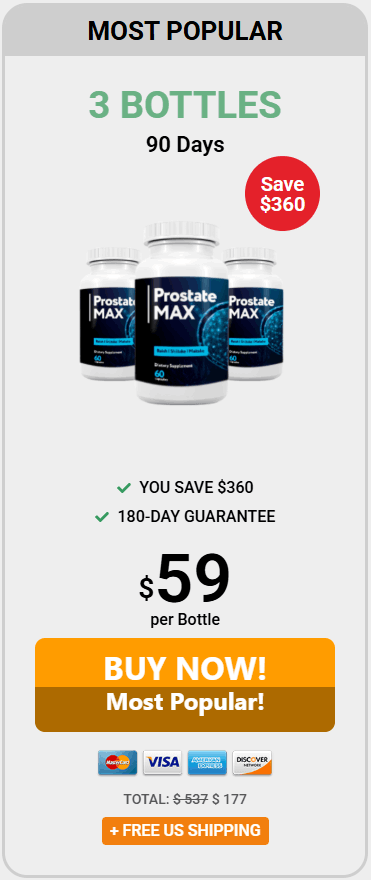 Buy  Prostate Max 3 Bottle